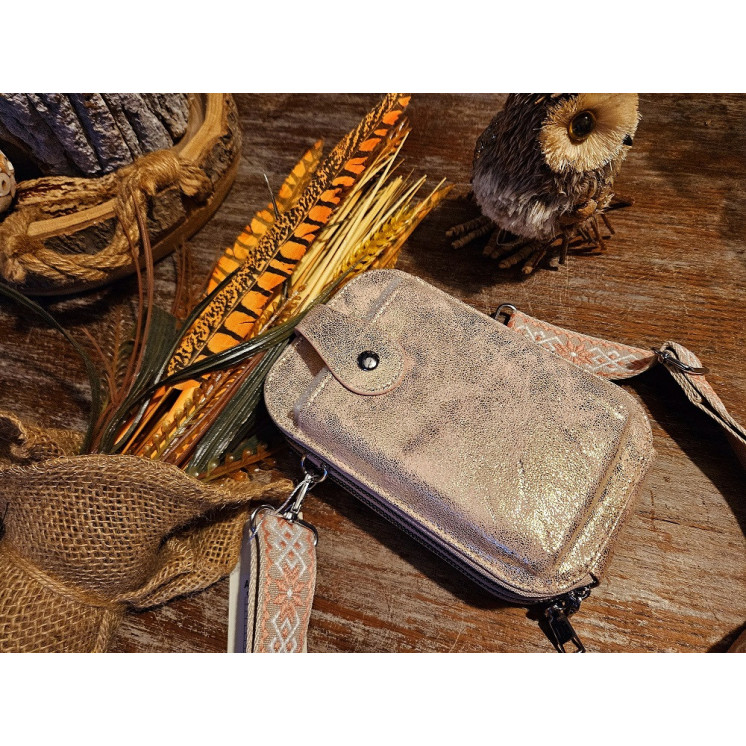 Pochette bandoulière irisé