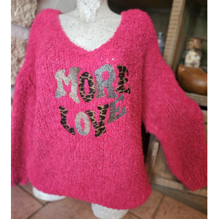 Pull maille bouclette
