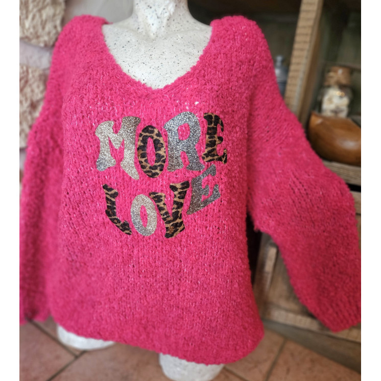 Pull maille bouclette