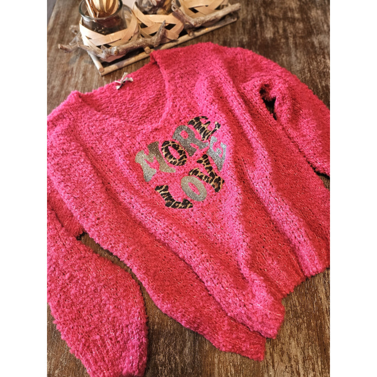 Pull maille bouclette