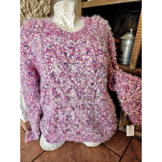 Pull maille torsadée tout doux