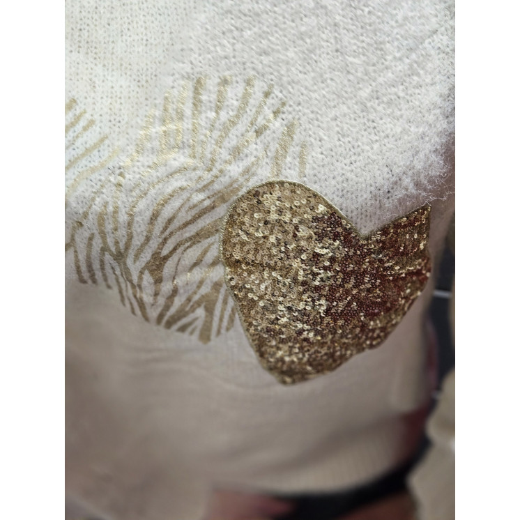 Pull duo coeurs