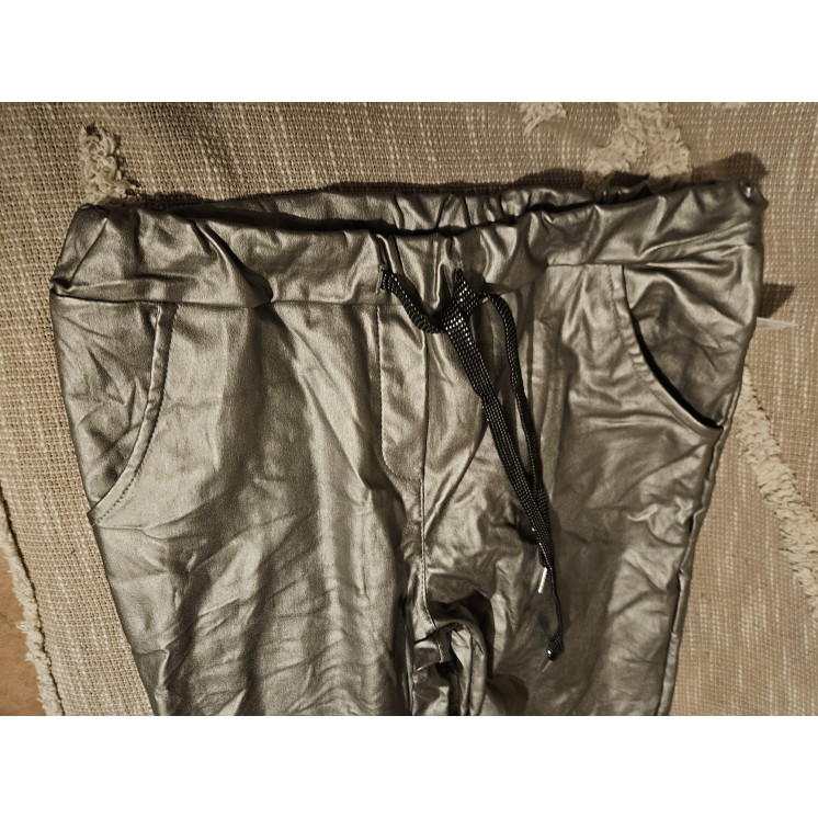 Pantalon taille élastique Bronze