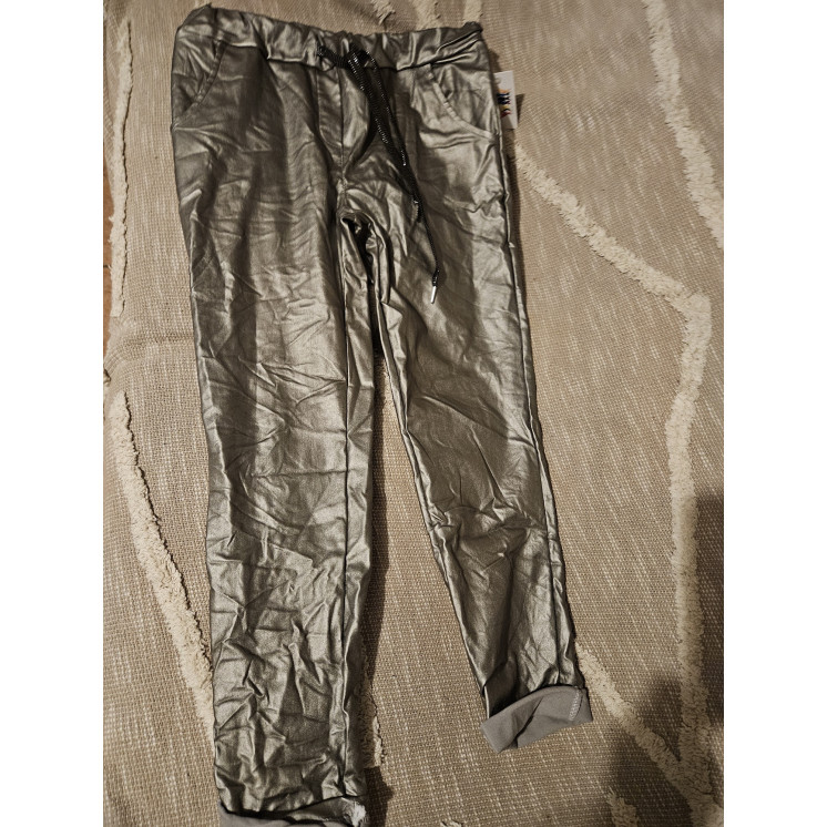 Pantalon taille élastique Bronze