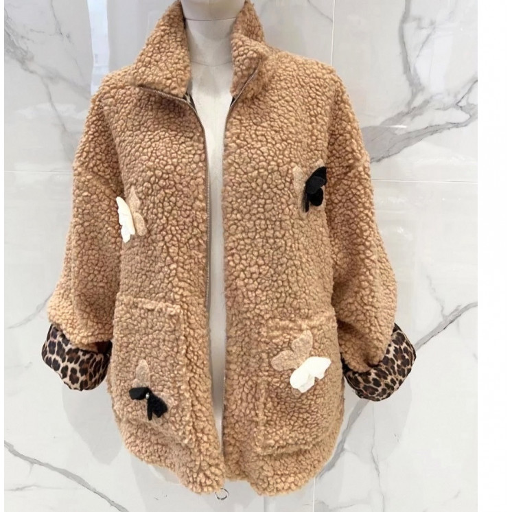 Veste bouclette et fantaisie -20%