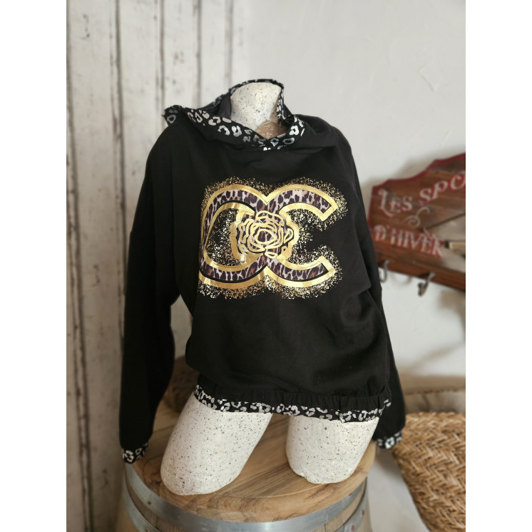 Sweat fin capuche