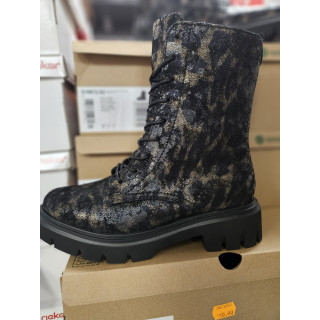 REMONTE Bottines noir multi en cuir