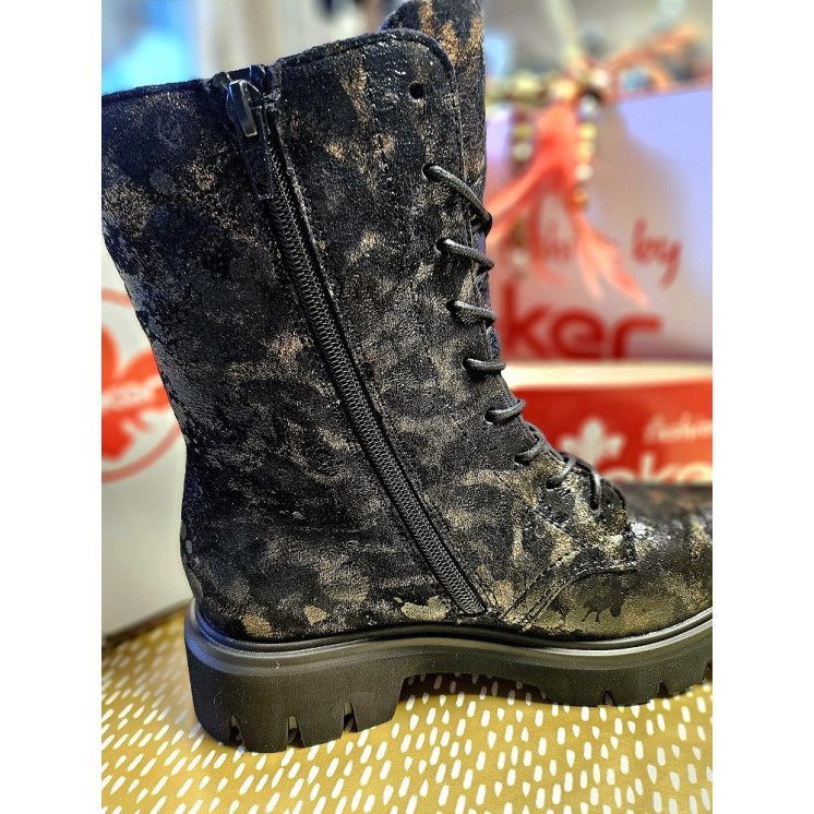 REMONTE Bottines noir multi en cuir