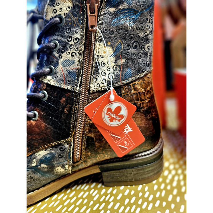 RIEKER bottines marron TEX