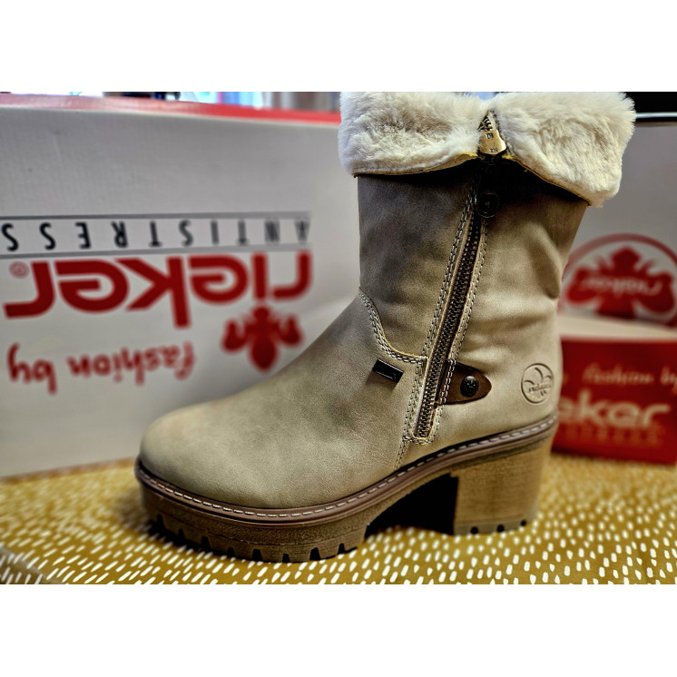 RIEKER bottes beige TEX