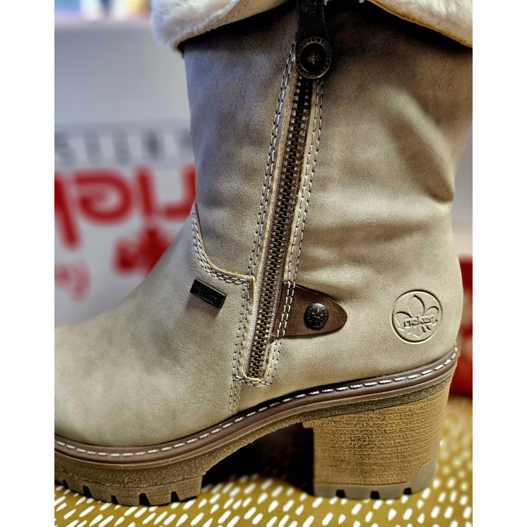 RIEKER bottes beige TEX