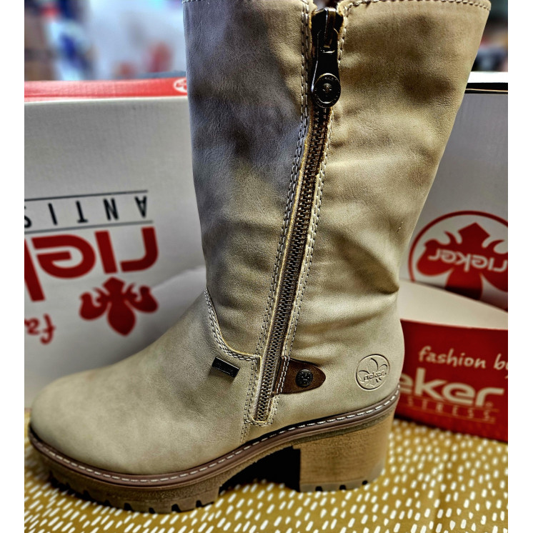 RIEKER bottes beige TEX