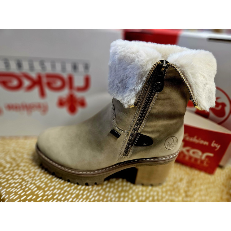RIEKER bottes beige TEX