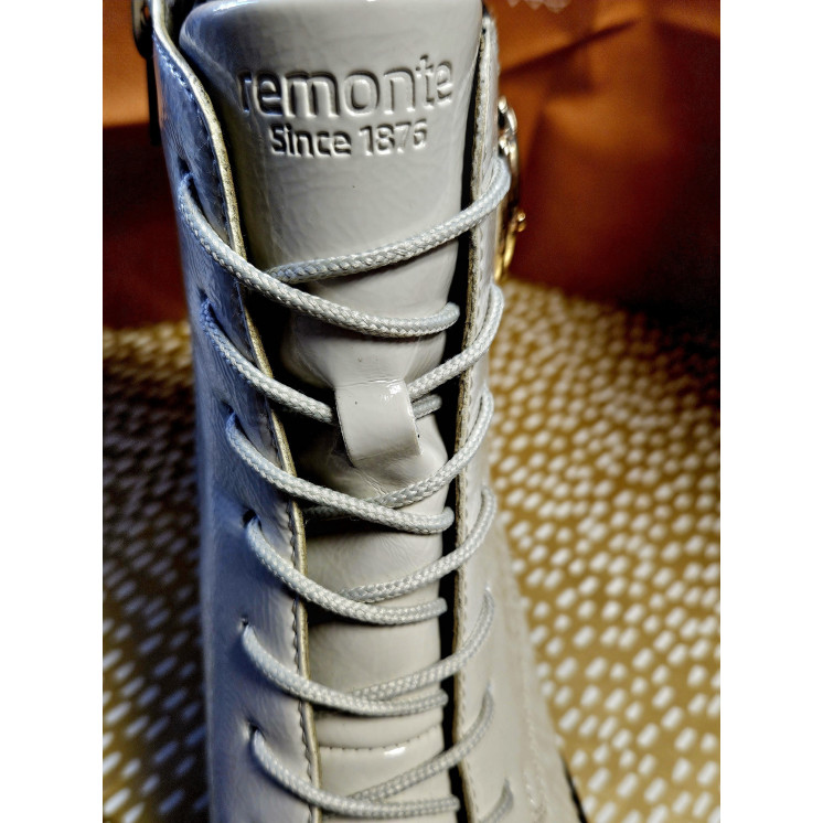 REMONTE bottines blanc cassé vernis