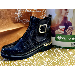REMONTE Bottines noir vernis
