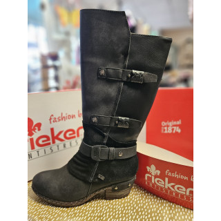 RIEKER bottes cavalières noir TEX