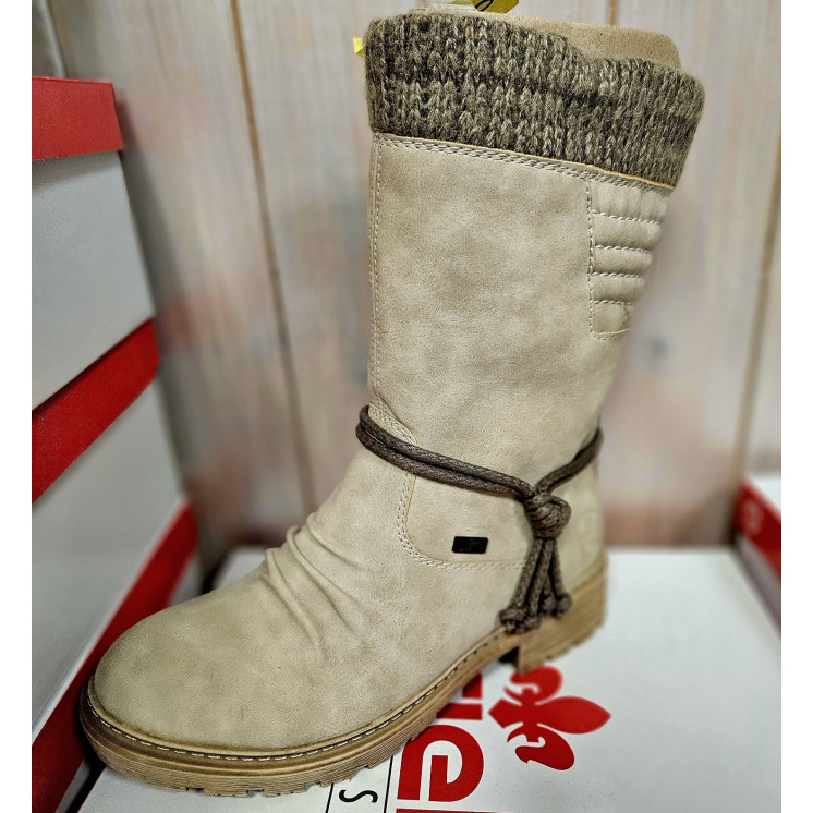 RIEKER bottes beige TEX