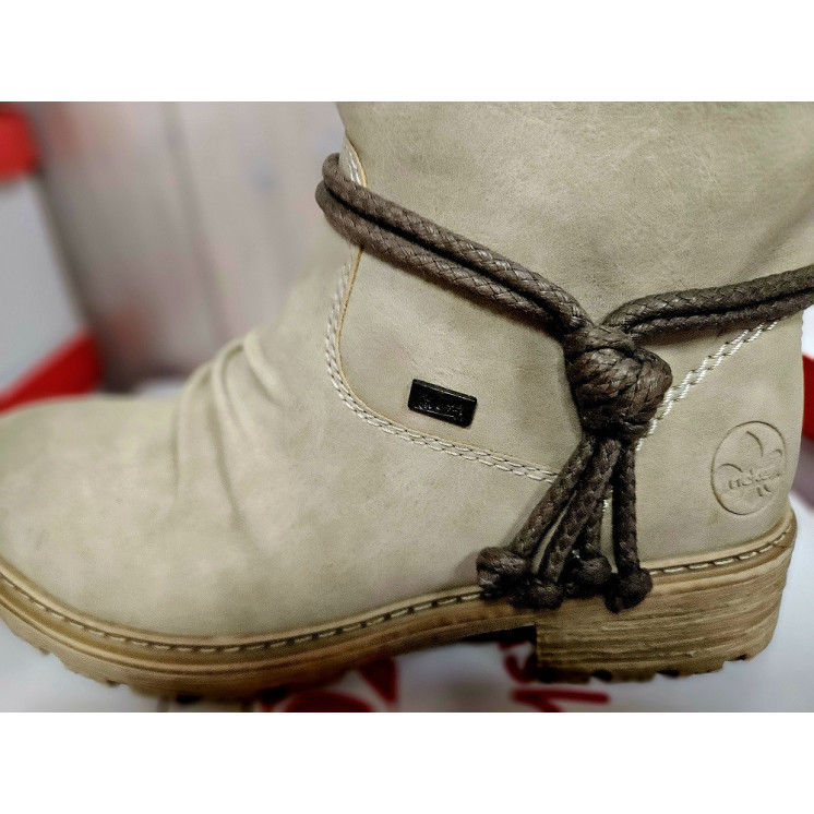 RIEKER bottes beige TEX