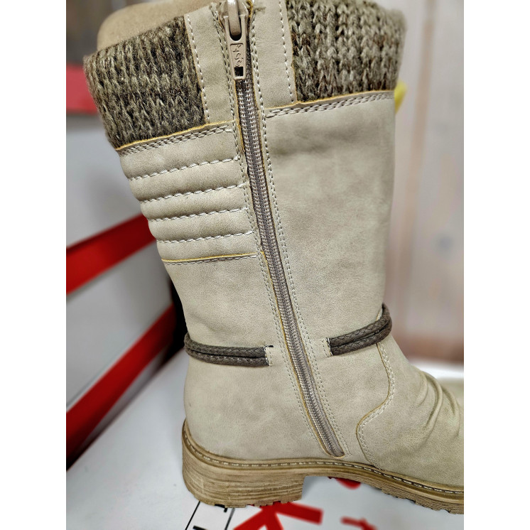 RIEKER bottes beige TEX
