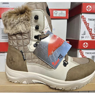 RIEKER après ski blanc cassé marron TEX