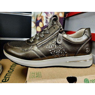 REMONTE basket bronze en cuir