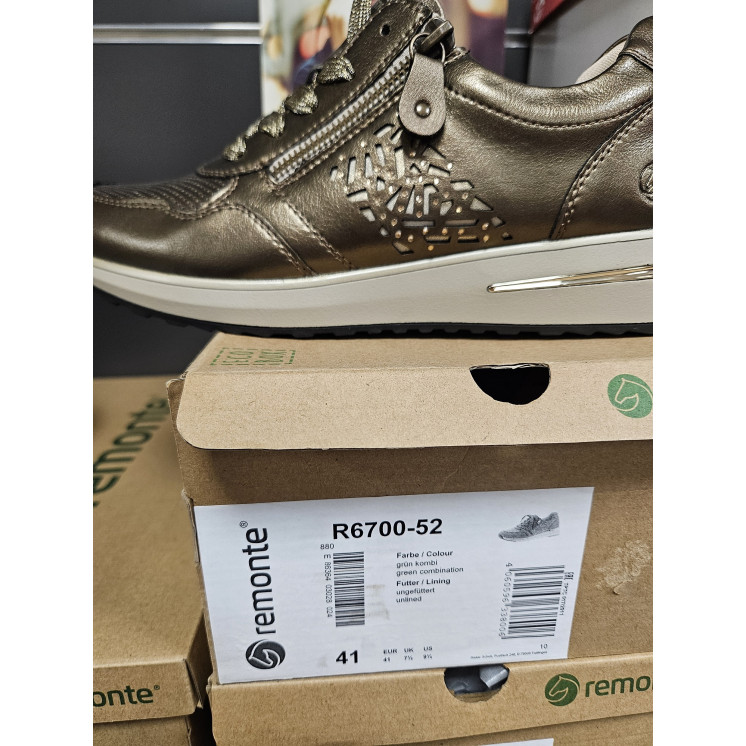 REMONTE basket bronze en cuir