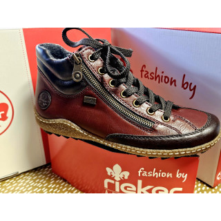 REMONTE basket bordeaux cuir et TEX