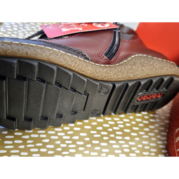 REMONTE basket bordeaux cuir et TEX