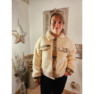 veste beige bouclette