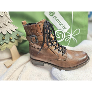 REMONTE bottines cuir marron
