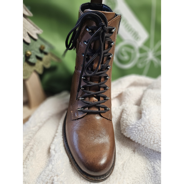 REMONTE bottines cuir marron