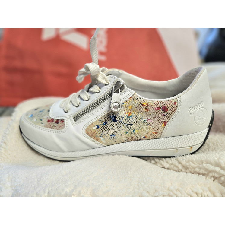 RIEKER baskets large cuir