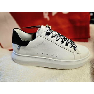 RIEKER Révolution cuir blanc /noir