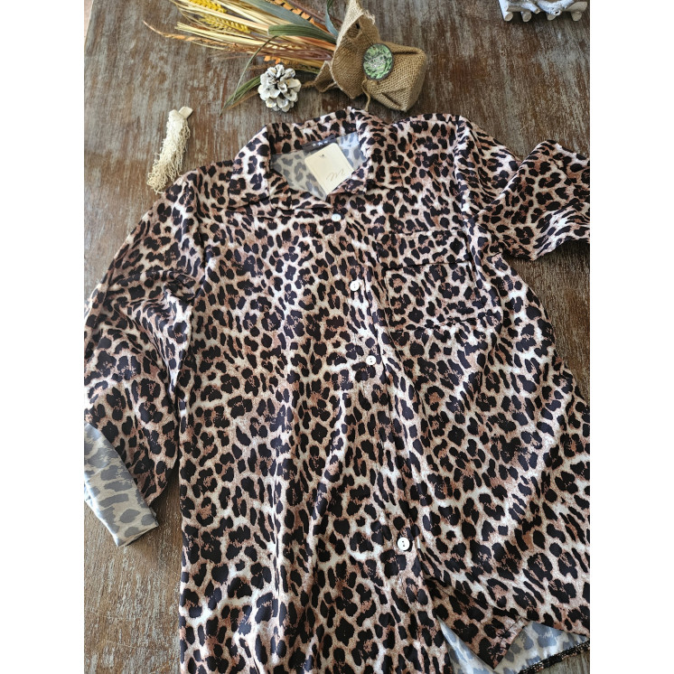 Chemise imprimé léopard