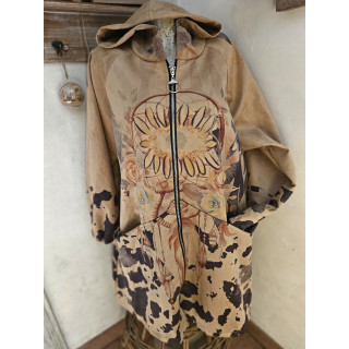 veste suédine colorée