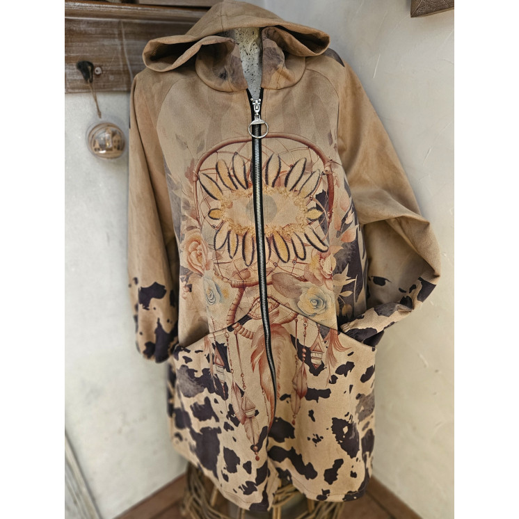 veste suédine colorée -50%